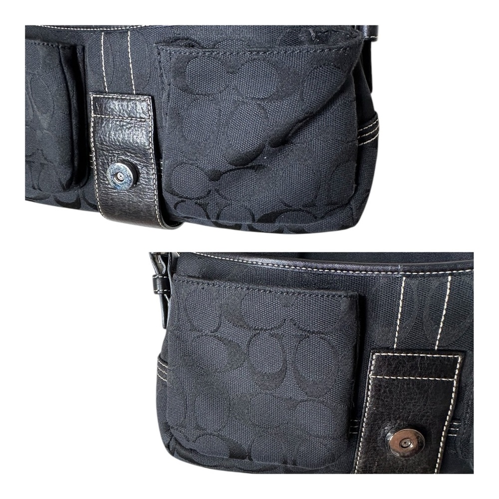 Coach Legacy Vintage Black Braided Soho Bag A06Q 6314 Y2K Jacquard Signature - Picture 4 of 16